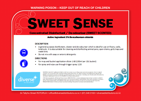 SWEET SENCE 5L Disinfectant Concentrate