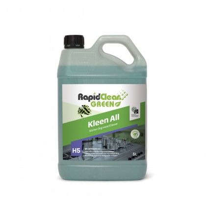 Rapid Green Kleen All Kitchen Degreasing, Cleaning & Sanitising 5L