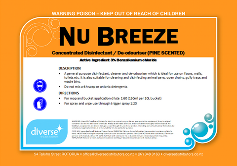 NU BREEZE 5L Disinfectant Concentrate