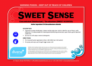 SWEET SENCE 20L Disinfectant Concentrate