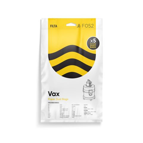 VAC BAG #F052 VAX PAPER x5