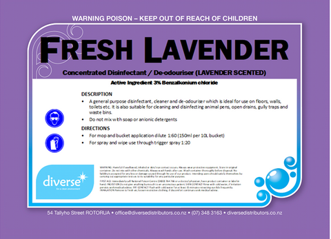 FRESH LAVENDER 20L Disinfectant Concentrate