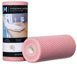 Cloth Wipes LIGHT DUTY Antibac Roll 90 sheets RED