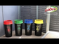 SABCO LIDDED RECYCLING 60Lt BIN- YELLOW (Bottles & Cans)