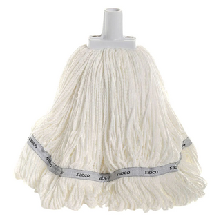 SABCO MICROFIBRE ROUND MOP HEAD (White) 350gm