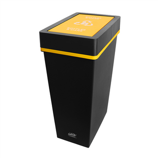 SABCO RECYCLING STATION 40L BIN - YELLOW (Bottles & Cans)