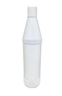 750ML WHITE ROUND BOTTLE w LID