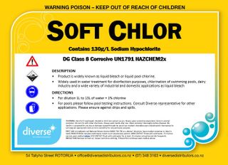 SOFT CHLOR - LIQUID CHLORINE 5L