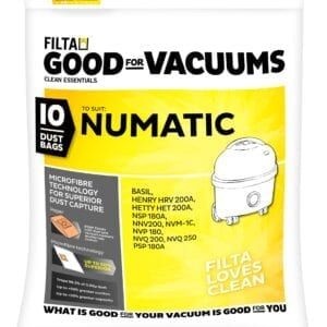 VAC BAG NUMATIC (C014) x10 M/FIBRE NVM-1C (incl HENRY)