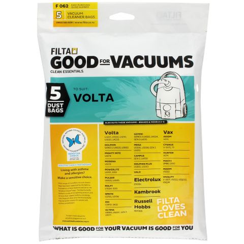 VAC BAG #F062 VOLTA M/FIBRE x5