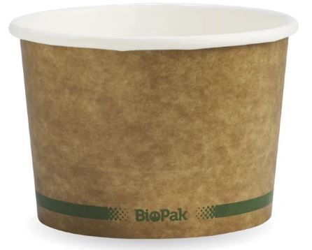 BioPak BIOBOWL16oz x500/Ctn KRAFT ONLY