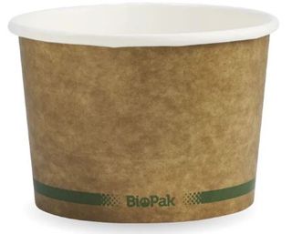 BioPak BIOBOWL16oz x500/Ctn KRAFT ONLY