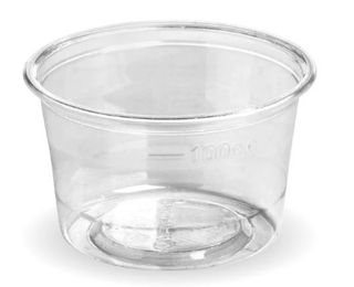 BioPak 140ml CLEAR PLA CONTAINER  1000/CTN