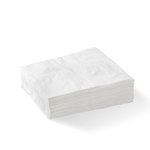 BioPak NAPKIN Lunch 1ply 1/4 White x3000