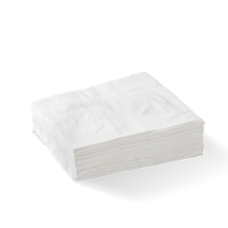 BioPak NAPKIN Lunch 1ply 1/4 White x3000