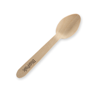 BioPak TEASPOON Wooden x2000