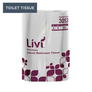 Livi IMPRESSA 3PLY 225sht x48 ROLLS Unwrapped #3053