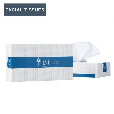 Livi 2PLY FACIAL TISSUE 100sht 30/ctn #1301