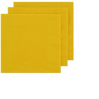 Napkins Dinner 1/4 fold yellow 2ply