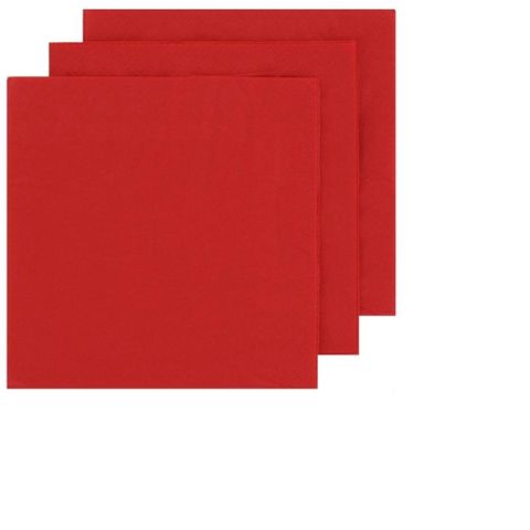 Napkins Dinner 1/4 fold red 2ply