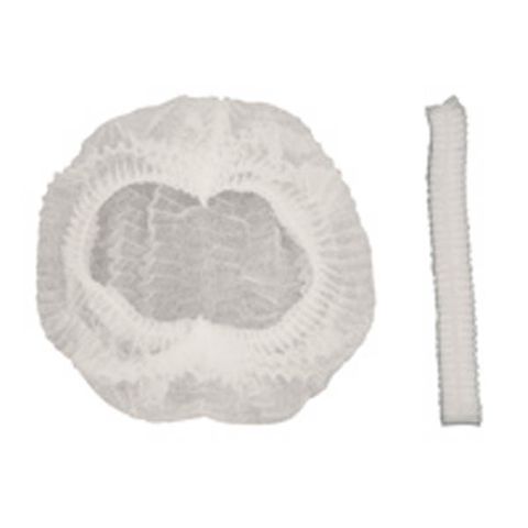 Beret disposable white polypropylene