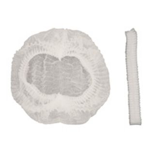 Beret disposable white polypropylene