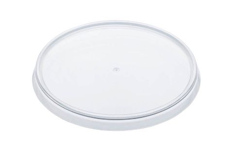 Container Lids Tamper Evident clear plastic round 95mm (D)