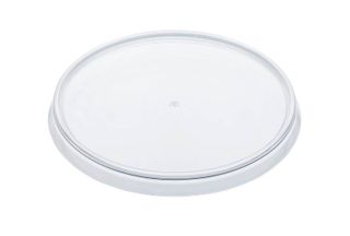 Container Lids Tamper Evident clear plastic round 95mm (D)