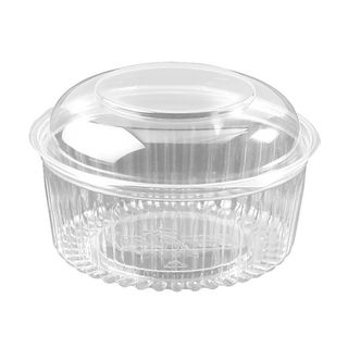 Shobowl hinged dome lid clear plastic round 175mm (D) 100mm (H)