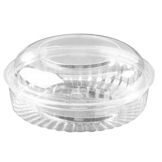 Shobowl hinged dome lid clear plastic round 175mm (D) 70mm (H)