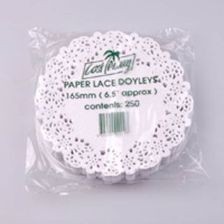 Doyleys lace biodegradable white paper round 165mm (D)