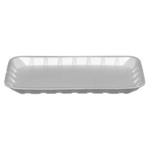 Trays Food Service no lid white foam rectangle 213mm (L) 138mm (W) 14mm (H)