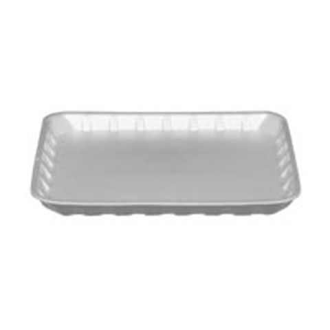 Trays Food Service no lid white foam rectangle 200mm (L) 180mm (W) 14mm (H)