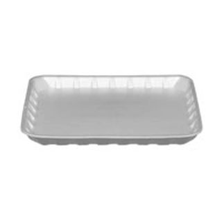 Trays Food Service no lid white foam rectangle 200mm (L) 180mm (W) 14mm (H)