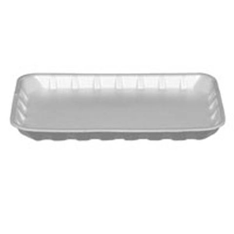 Trays Food Service no lid white foam rectangle 230mm (L) 125mm (W) 14mm (H)