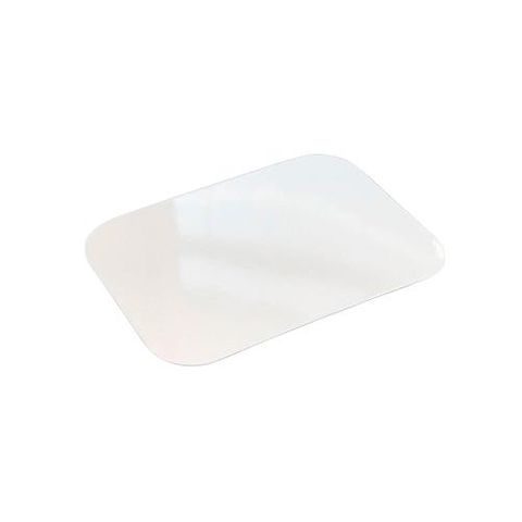 Container Lids Foil unhinged lid white PET lined rectangle 175mm (L) 97mm (W)