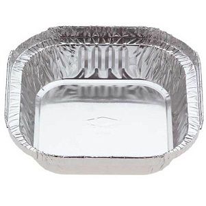 Containers Foil unhinged lid foil square 127mm (L) 127mm (W) 27mm (H)