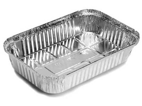 Containers Foil unhinged lid foil rectangle 312mm (L) 213mm (W) 50mm (H)