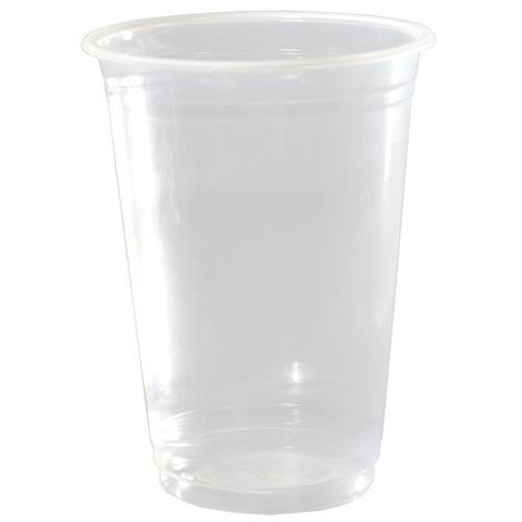 Water/Juice Cups recyclable clear PET 340ml