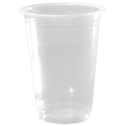 Water/Juice Cups recyclable clear PET 340ml