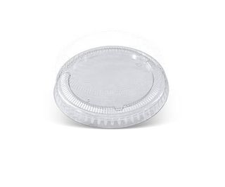 Container Lids Portion Control unhinged lid recyclable clear PET round