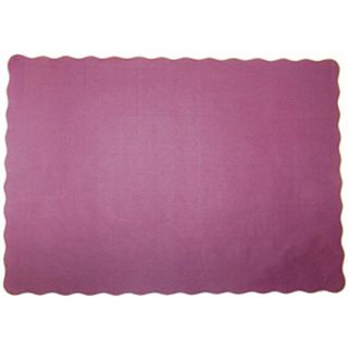 Placemats lace scalloped edge recyclable burgundy paper rectangle 342mm (L) 240mm (W)