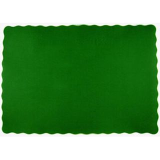 Placemats lace scalloped edge recyclable green paper rectangle 342mm (L) 240mm (W)