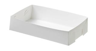 Trays Food Service unhinged polylined white heavy board rectangle 190mm (L) 130mm (W) 45mm (H)