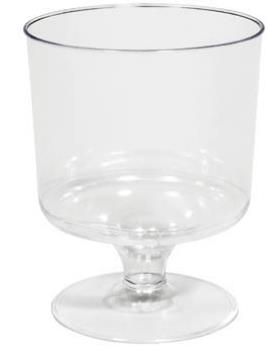 Glasses Wine recyclable clear PET 177ml