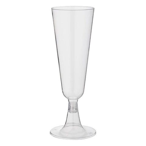 Champagne Flute clear plastic 145ml (12) ctn 8