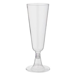 Champagne Flute clear plastic 145ml (12) ctn 8