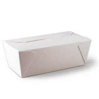 Containers Food Pail no handle polylined recyclable white cardboard 197mm (L) 139mm (W) 89mm (H)