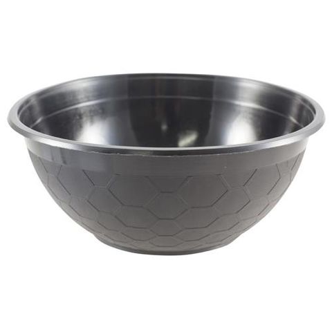 Bowls Noodle unhinged flat recyclable black plastic round 178mm (D) 75mm (H)