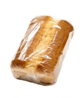 Bread Plain single wicketted 490mm clear plastic 445mm (L) 280mm (W) +100mm (G)